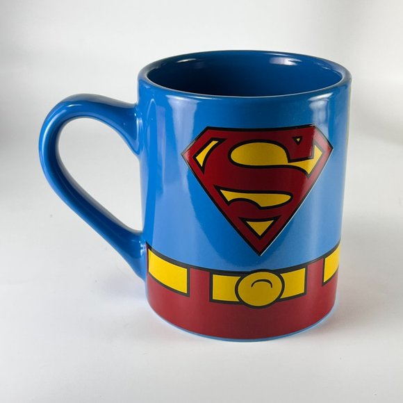 Superman Logo Coffee Cup Mug Multicolor Ceramic DC Comics Souvenir Superhero - Picture 4 of 11
